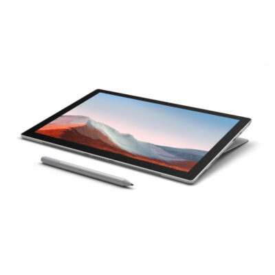 تصویر تبلت مایکروسافت 12.3 اینچ مدل Surface Pro 7Plus پردازنده Core i5 رم 8GB حافظه 256gb نقره ای.مشکی